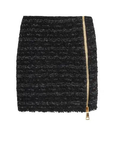 Balmain Short zipped tweed skirt | Thumbnail 1