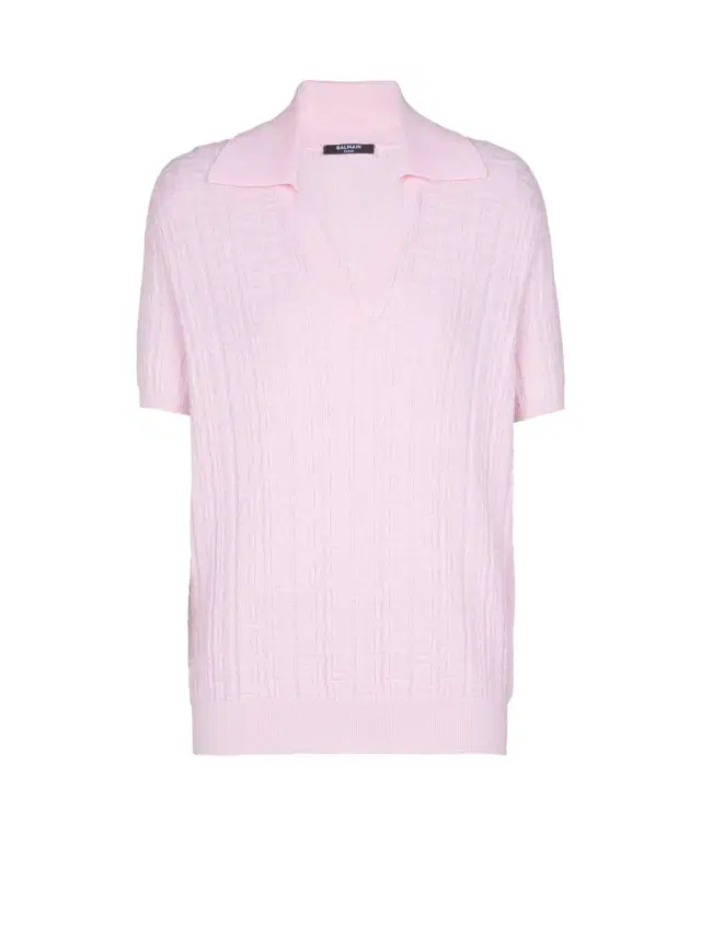 Balmain Monogram knit polo