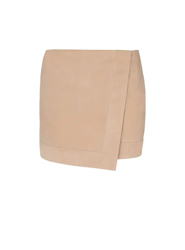 Balmain Suede wrap skirt