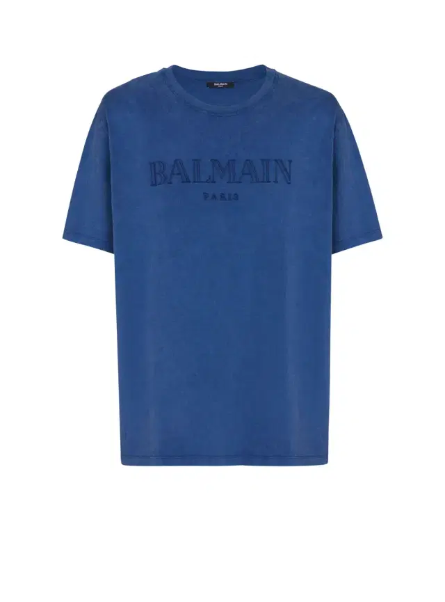 Balmain Loose T-shirt with vintage  embroidery