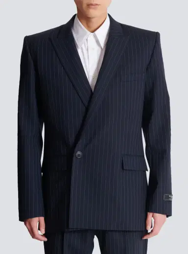 Balmain Wool pinstripe blazer | Thumbnail 8