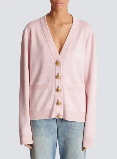 Balmain Emblème-embroidered knit cardigan | Thumbnail 7