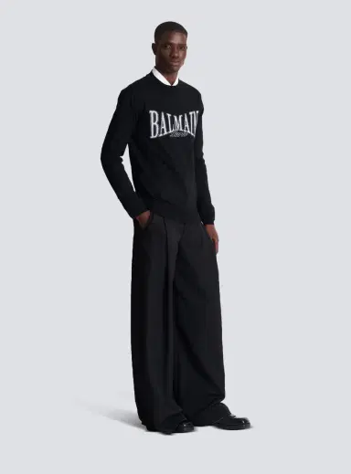Balmain College jacquard knit jumper | Thumbnail 3 Balmain College jacquard knit jumper | Thumbnail 3