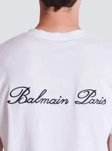 Balmain Embroidered  Signature T-shirt | Thumbnail 5