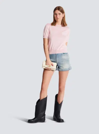 Balmain Emblème-embroidered knit top | Thumbnail 2
