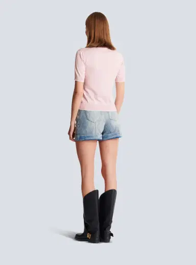 Balmain Emblème-embroidered knit top | Thumbnail 4