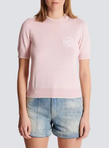 Balmain Emblème-embroidered knit top | Thumbnail 7