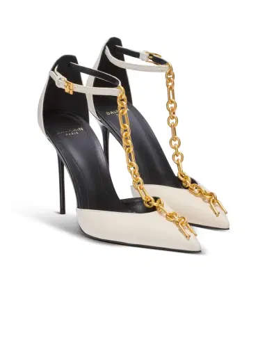 Balmain Sync leather stilettos with pointed toe | Thumbnail 3 Balmain Sync leather stilettos with pointed toe | Thumbnail 3