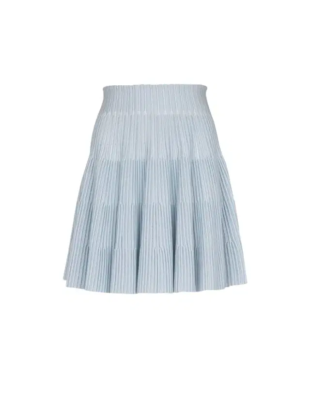 Balmain A-line textured knit skirt