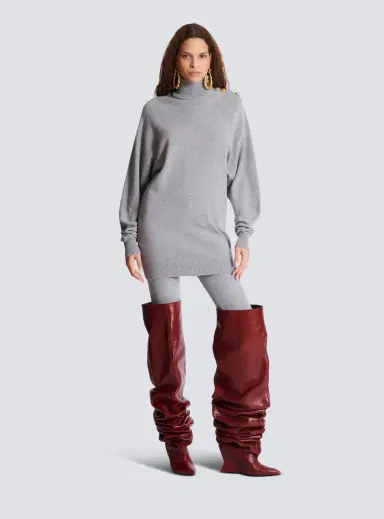 Balmain Short cashmere jumper dress | Thumbnail 2 Balmain Short cashmere jumper dress | Thumbnail 2