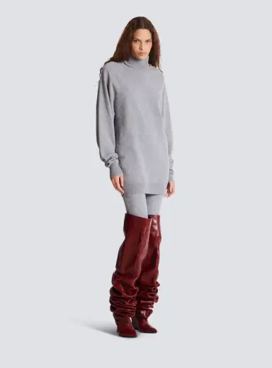 Balmain Short cashmere jumper dress | Thumbnail 3 Balmain Short cashmere jumper dress | Thumbnail 3