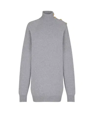 Balmain Short cashmere jumper dress | Thumbnail 1 Balmain Short cashmere jumper dress | Thumbnail 1