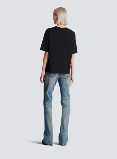 Balmain Boxy T-shirt with Paris Brush print | Thumbnail 4 Balmain Boxy T-shirt with Paris Brush print | Thumbnail 4