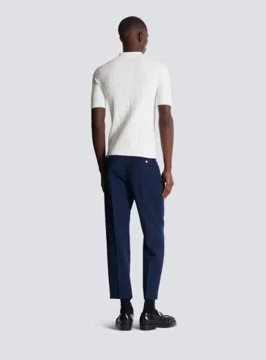 Balmain Monogram knit polo shirt | Thumbnail 4 Balmain Monogram knit polo shirt | Thumbnail 4