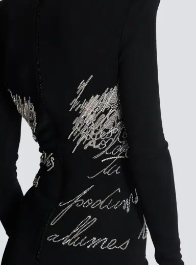 Balmain Short dress with "Love Letter" embroidery | Thumbnail 5