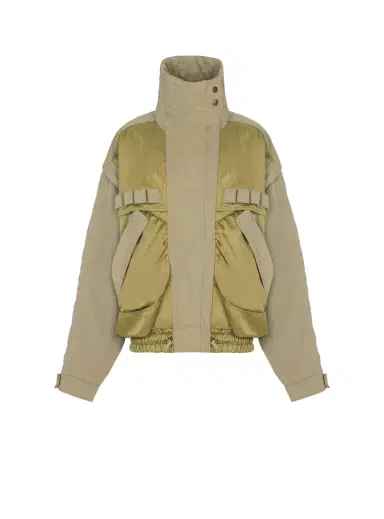 Balmain Cotton and twill bomber jacket | Thumbnail 1 Balmain Cotton and twill bomber jacket | Thumbnail 1