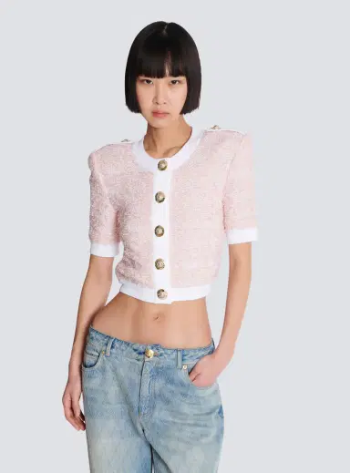 Balmain Short-sleeved knit cardigan | Thumbnail 5