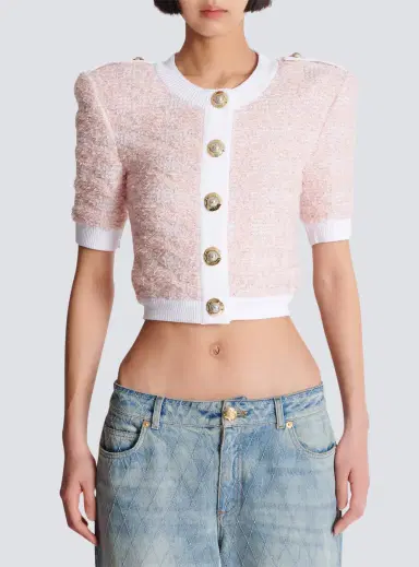 Balmain Short-sleeved knit cardigan | Thumbnail 7