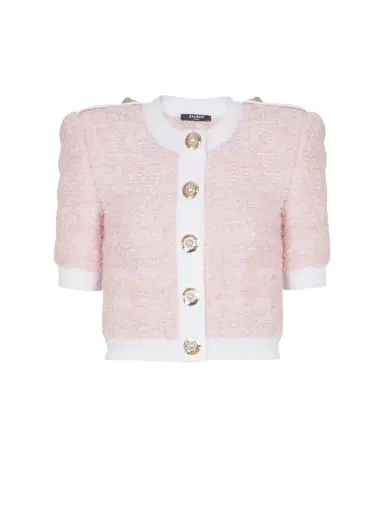 Balmain Short-sleeved knit cardigan | Thumbnail 1