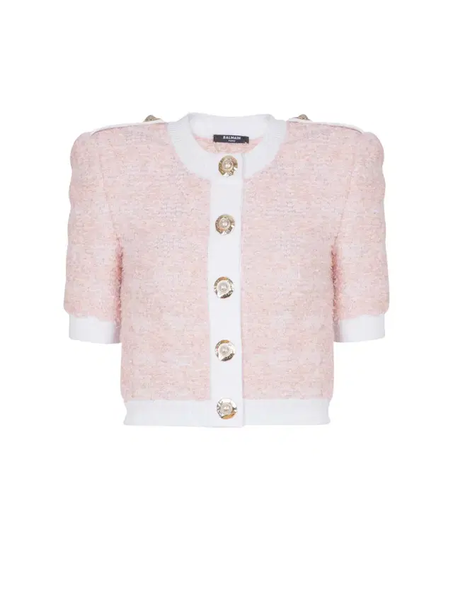 Balmain Short-sleeved knit cardigan