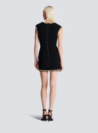 Balmain Tweed dress with pearl trim | Thumbnail 4
