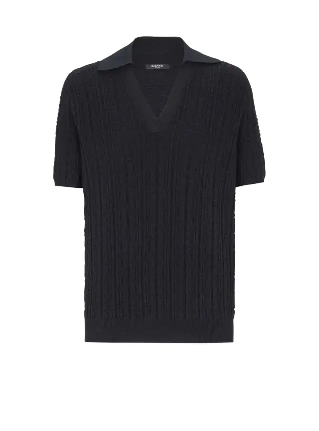 Balmain Monogram knit polo