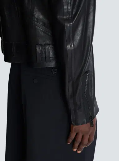 Balmain Lightweight lambskin leather biker jacket | Thumbnail 5 Balmain Lightweight lambskin leather biker jacket | Thumbnail 5