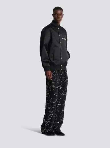 Balmain Satin bomber jacket with Galaxy embroidery | Thumbnail 3