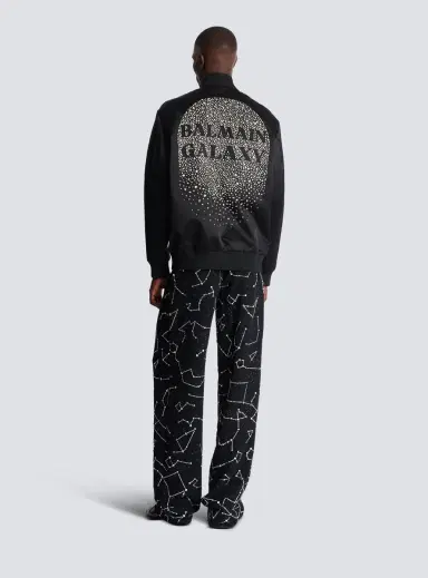 Balmain Satin bomber jacket with Galaxy embroidery | Thumbnail 4