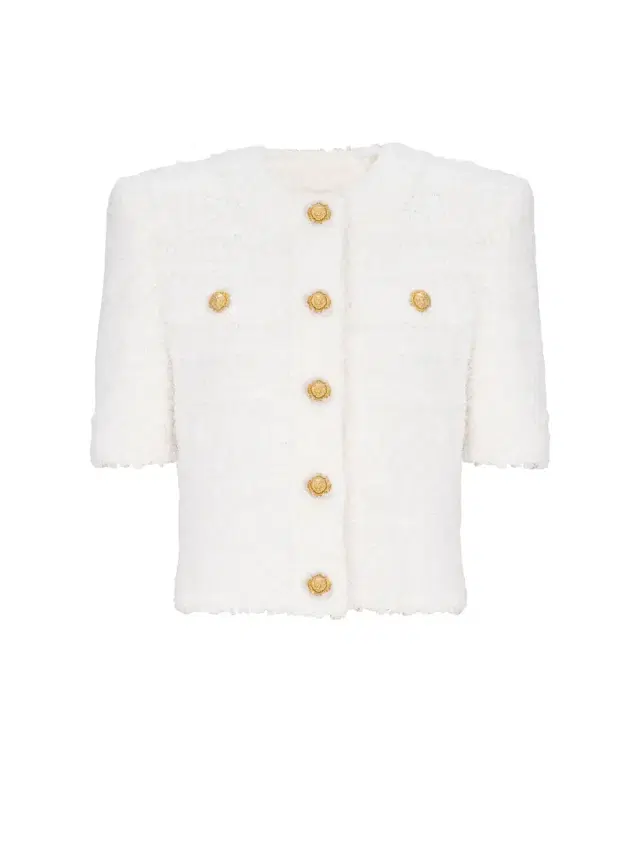 Balmain Cardigan in dotted tweed