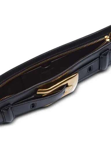 Balmain Anthem calfskin leather clutch | Thumbnail 7