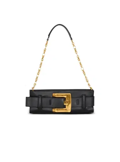 Balmain Anthem calfskin leather clutch | Thumbnail 1