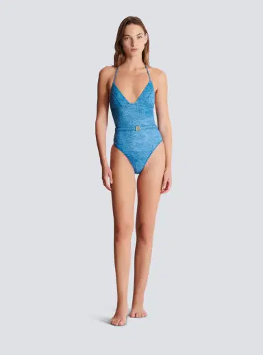 Balmain Denim one-piece swimsuit | Thumbnail 2