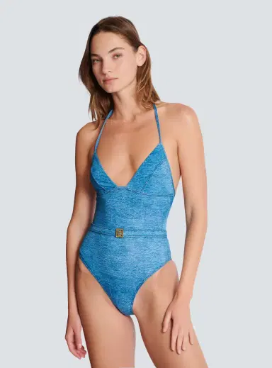 Balmain Denim one-piece swimsuit | Thumbnail 5