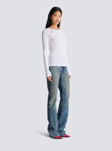 Balmain Knit top with buttons | Thumbnail 3