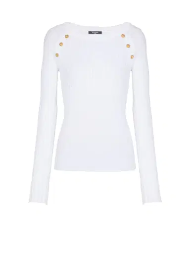 Balmain Knit top with buttons | Thumbnail 1