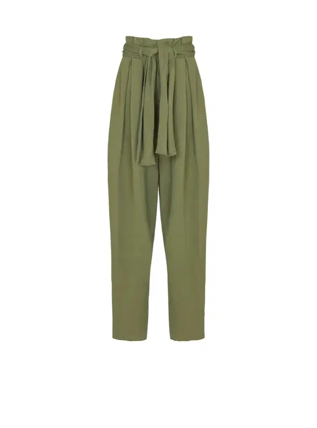 Balmain Twill high-waisted trousers