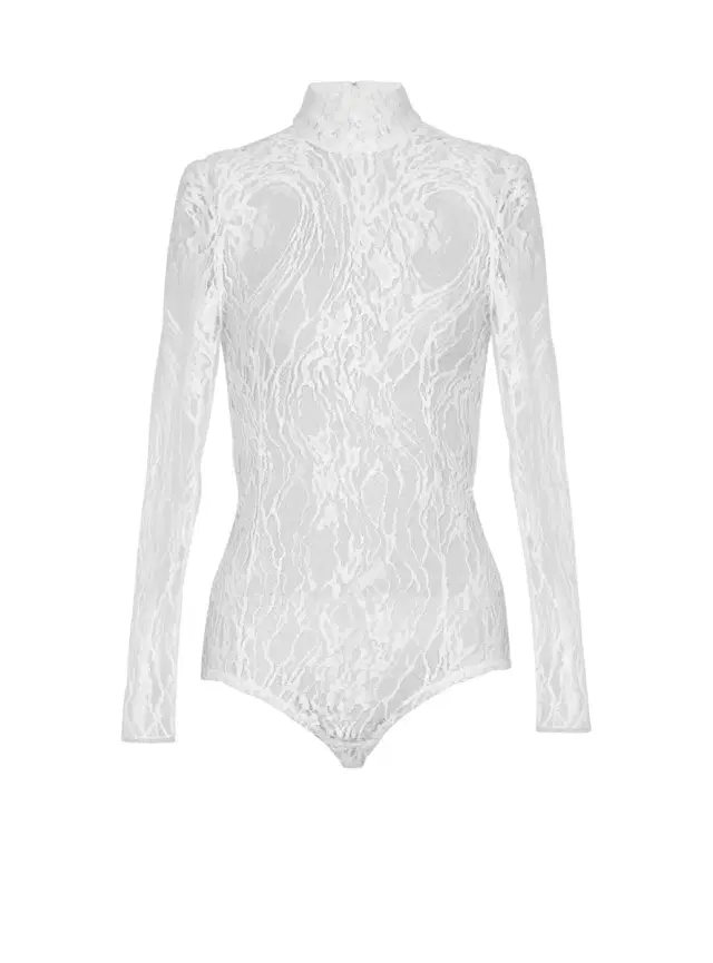 Balmain Long-sleeved lace body