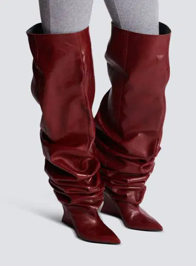 Balmain Wedge thigh-high boots | Thumbnail 2