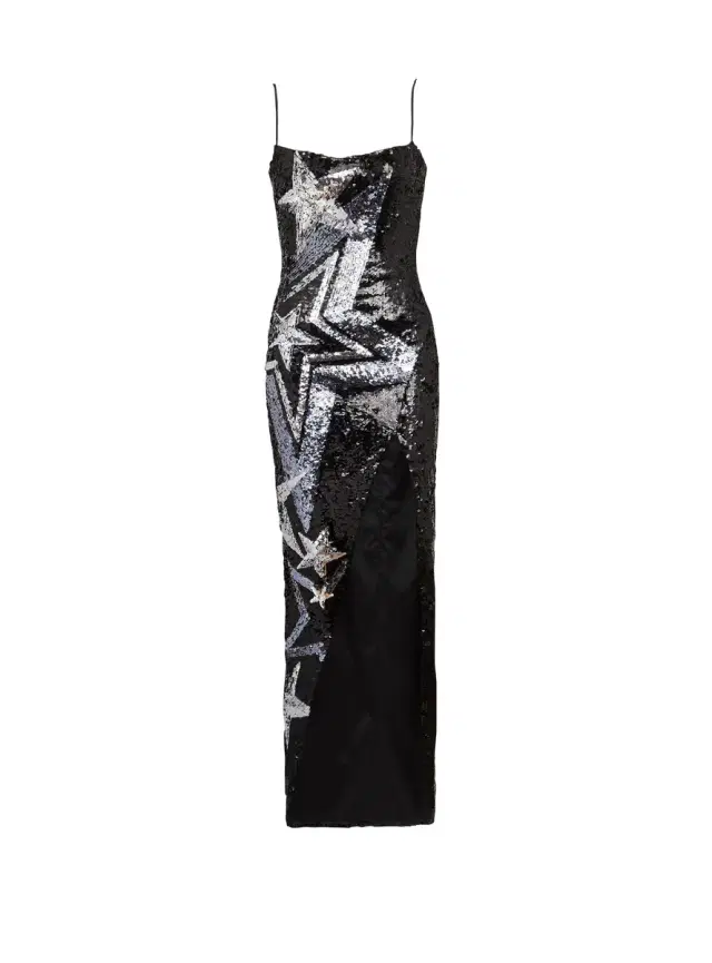 Balmain Embroidered maxi dress