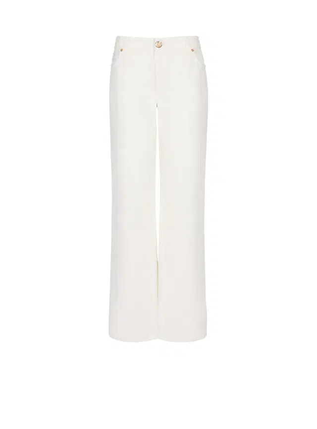 Balmain Plain denim straight-fit jeans