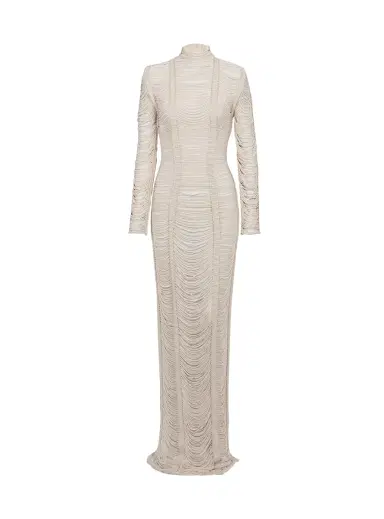 Balmain Openwork macramé maxi dress | Thumbnail 1
