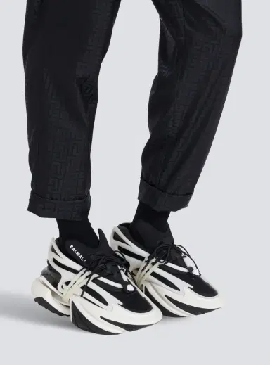 Balmain Unicorn low-top sneakers in neoprene and leather | Thumbnail 2