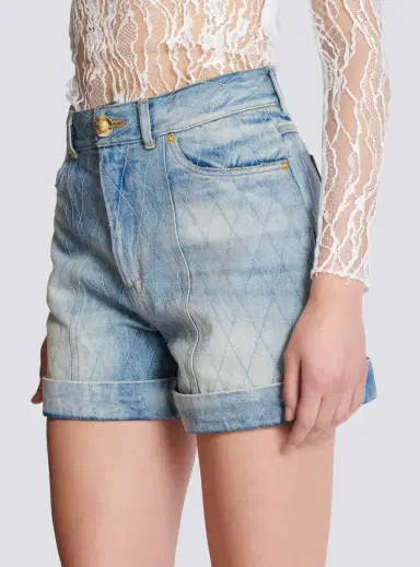 Balmain Short Diamond denim shorts | Thumbnail 5 Balmain Short Diamond denim shorts | Thumbnail 5