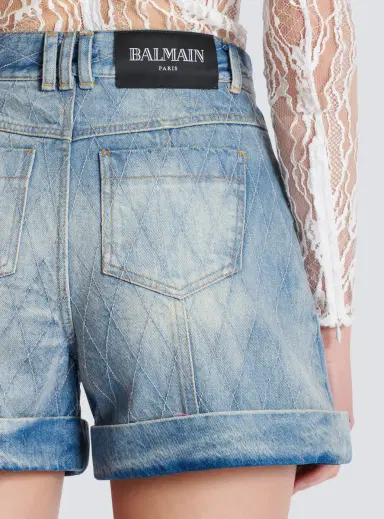 Balmain Short Diamond denim shorts | Thumbnail 6 Balmain Short Diamond denim shorts | Thumbnail 6