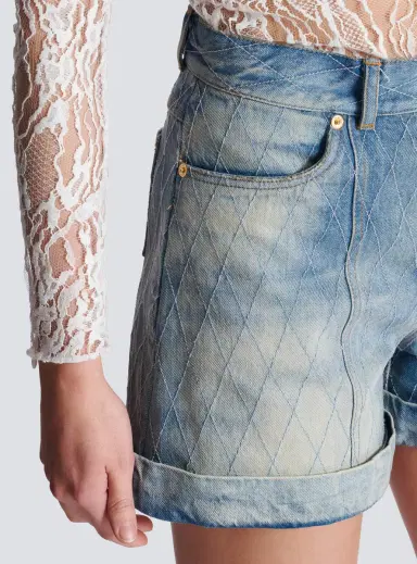 Balmain Short Diamond denim shorts | Thumbnail 7 Balmain Short Diamond denim shorts | Thumbnail 7