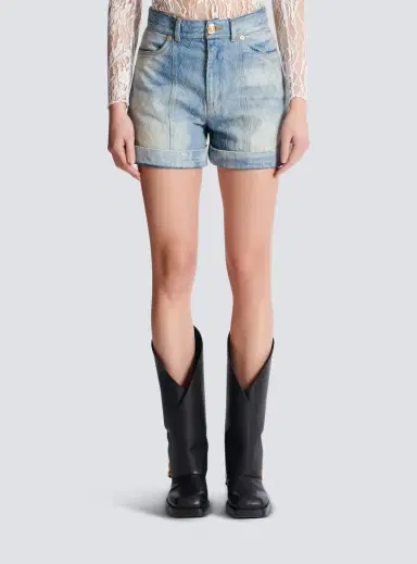 Balmain Short Diamond denim shorts | Thumbnail 8 Balmain Short Diamond denim shorts | Thumbnail 8