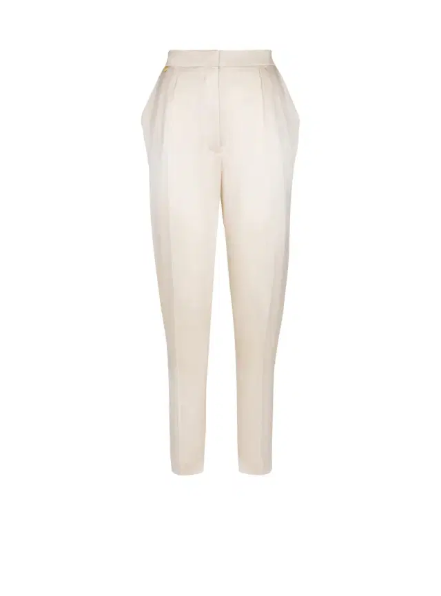 Balmain High-waisted silk trousers