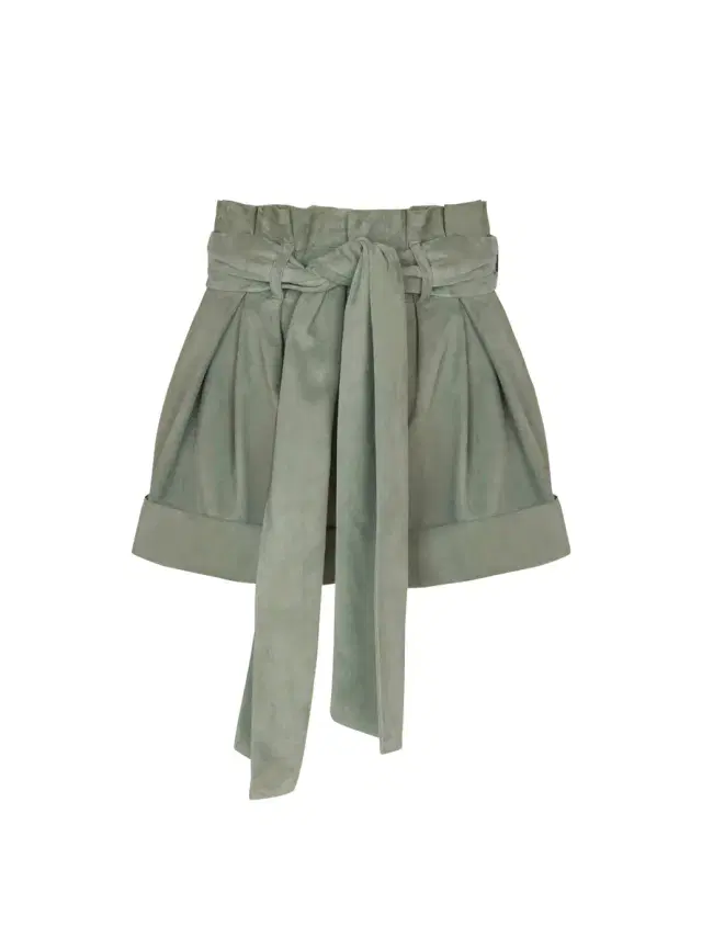 Balmain Suede high-waisted shorts
