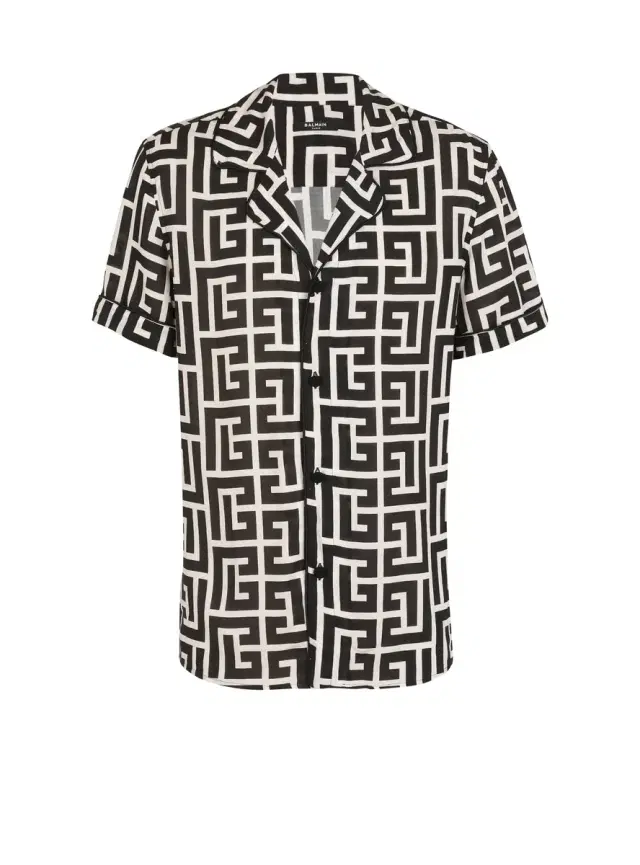 Balmain Short-sleeved monogrammed shirt